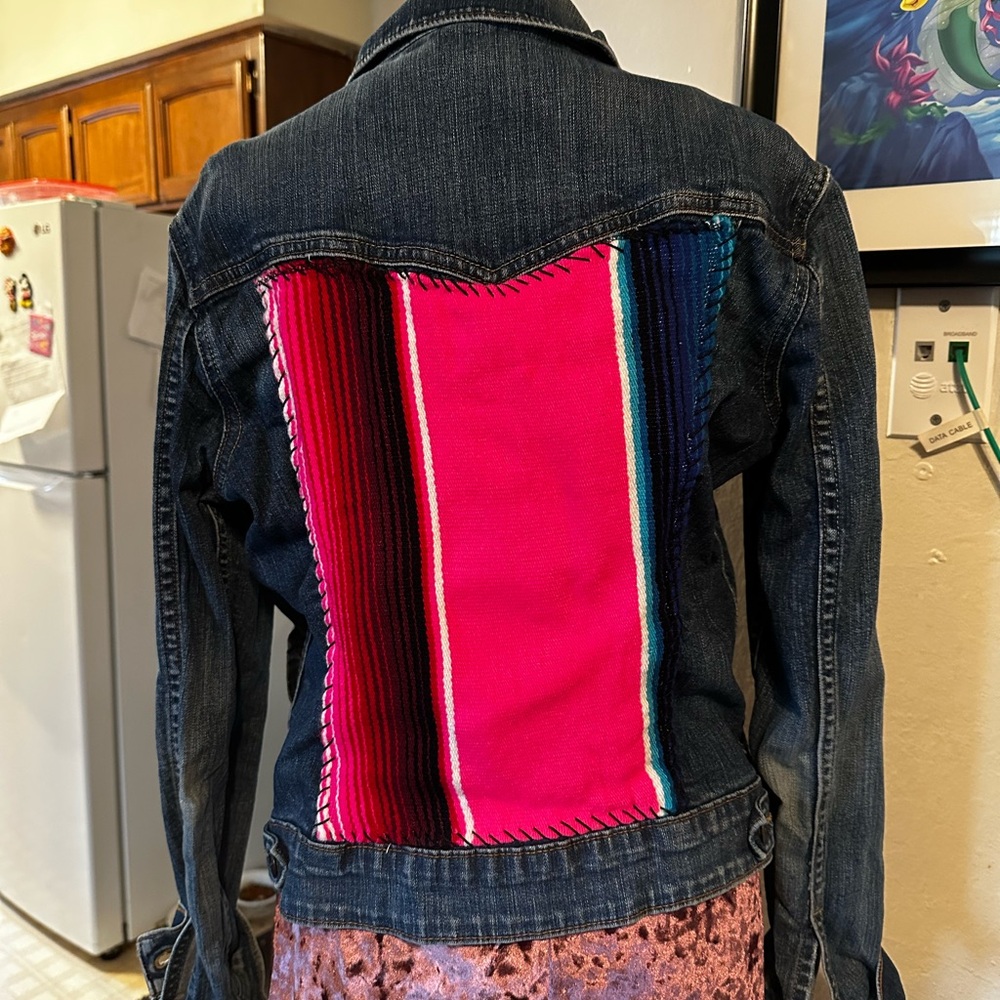 Levi’s upcycled Jean jacket boho western